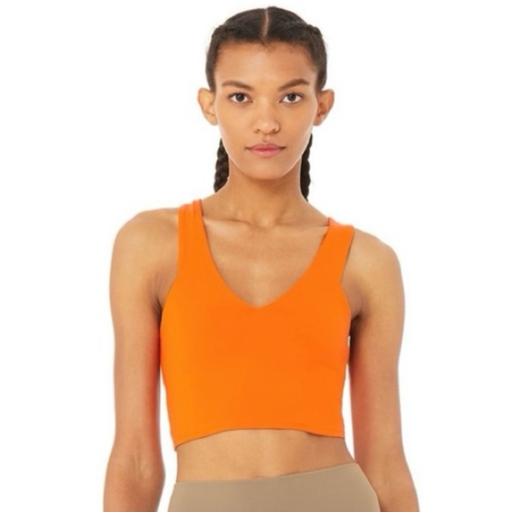 ALO Yoga color Tangerine top and bottom set